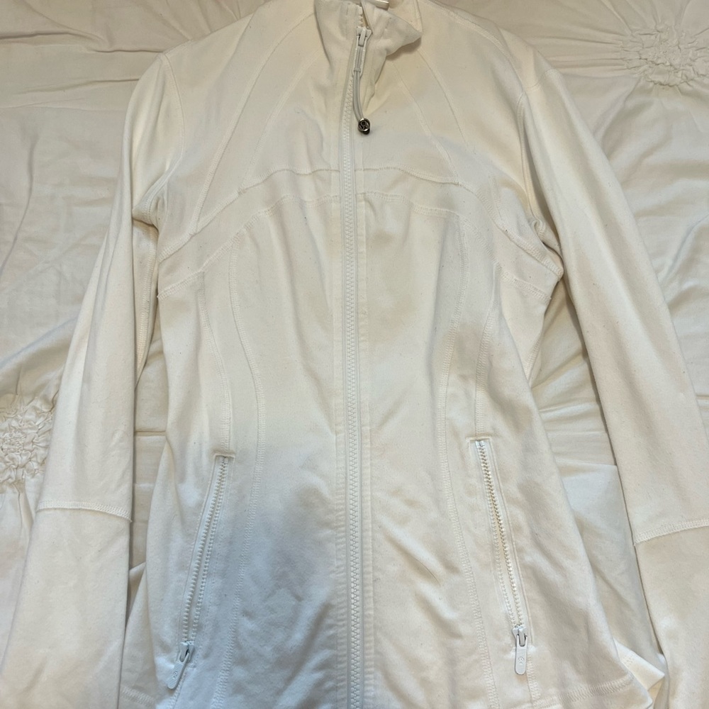Lululemon White Zip Up